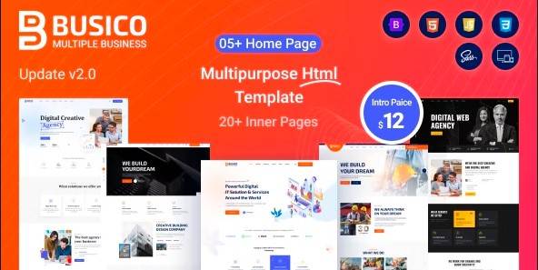 Busico – Free Download Multipurpose Bootstrap HTML Template