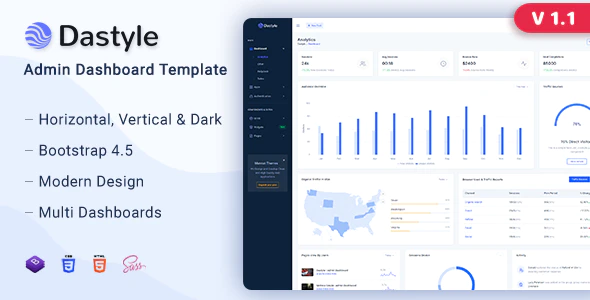 Dastyle – Admin & Dashboard HTML Template