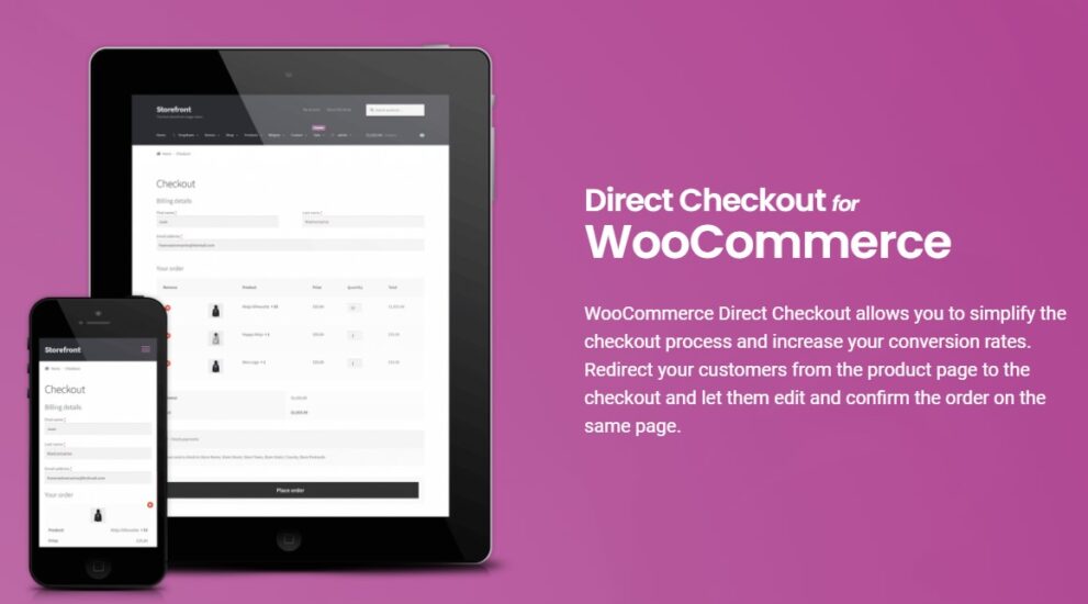 Direct Checkout for WooCommerce Premium v3.0.4 + v2.5.8 | WordPress