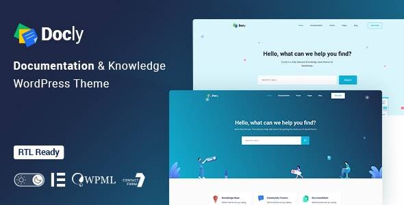 Docly Theme v2.0.7 – Documentation And Knowledge Base WP Theme with bbPress Helpdesk Forum (Updated)