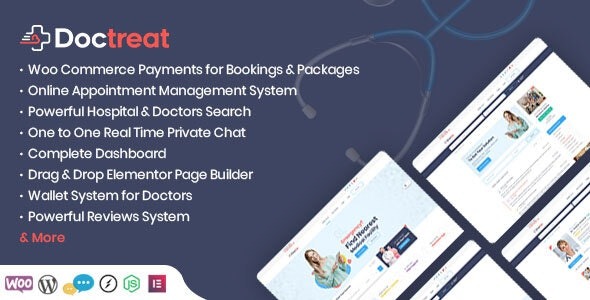 Doctreat v1.6.0 Doctors Directory WordPress Theme [Full Pack]