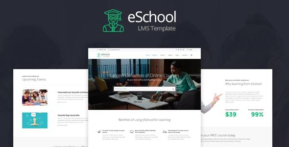 eschool - education & joomla lms template download