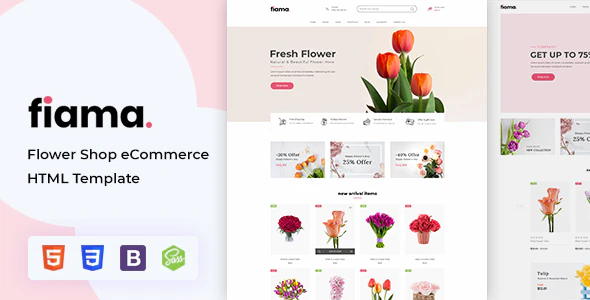 Fiama – New Flower & Florist Shop eCommerce Bootstrap Template