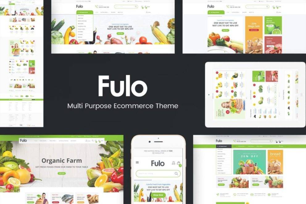 Fulo – Organic & Food Responsive Prestashop Theme