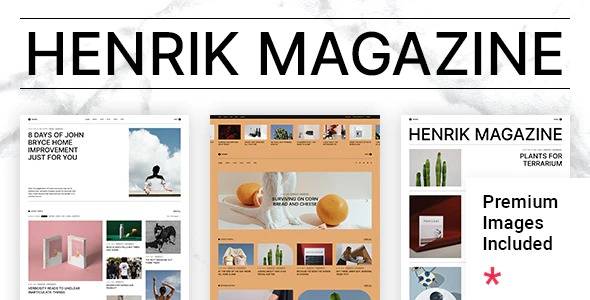 Henrik v1.1 – Creative Magazine WordPress Theme