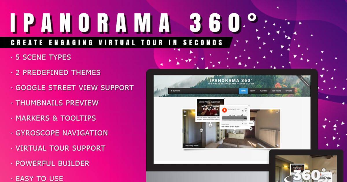 iPanorama 360° v1.8.2 – Virtual Tour Builder |WordPress Plugin