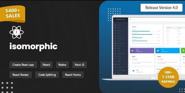 Isomorphic v4.0.1 – React Admin Template with Redux