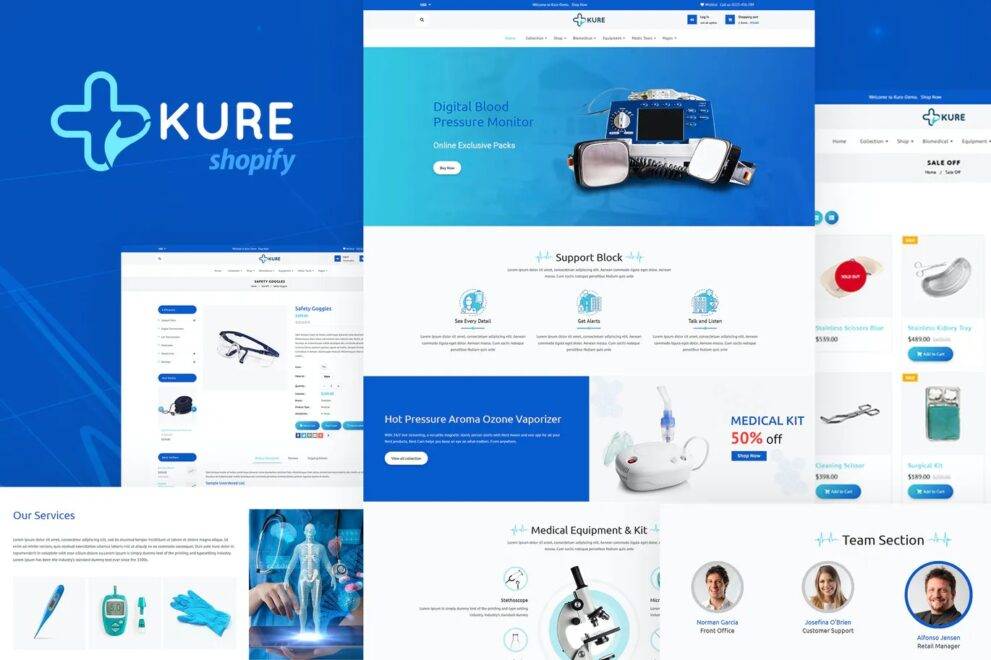 Kure v1.3 – Corona Medical Shop Shopify Theme Download