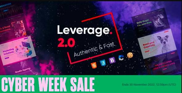 Leverage v2.2.4 – Agency Bootstrap HTML Template