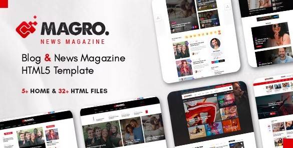 Magro – News Magazine & Blog Responsive HTML5 Template