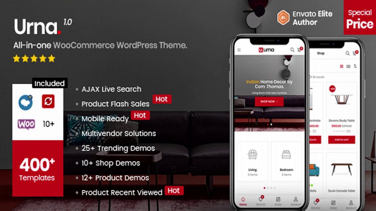 Urna All-in-one WooCommerce WordPress Theme