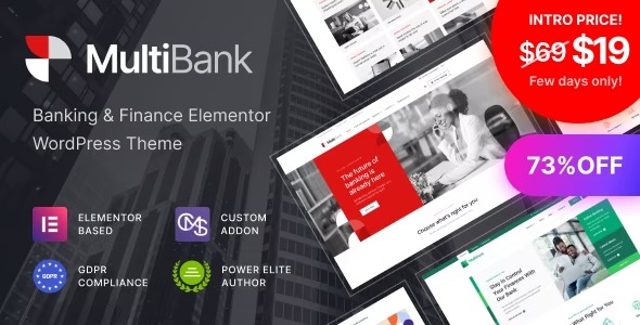 multibank nulled business and finance wordpress theme download