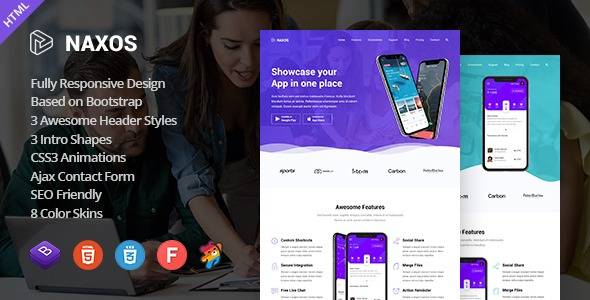 Naxos – v1.7 – App Landing Page WordPress Theme Download