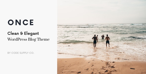 Once – Clean & Elegant WP Blog Theme v1.2.3 (Updated) | WordPress Theme