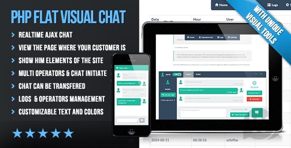 PHP Flat Visual Live Chat