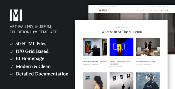 Muzze – Museum Art Gallery HTML Template Download