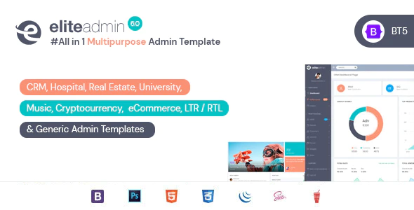 Elite Admin – Bootstrap 5 Dashboard HTML Template