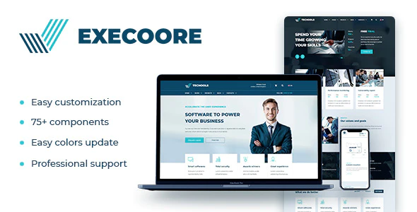 Execoore Fintech Theme