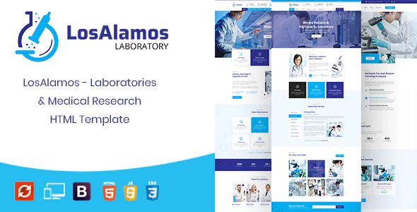 Losalamos | Laboratory & Research HTML Template