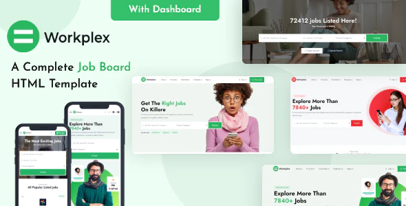 Workplex – Job Board Free HTML Template Download