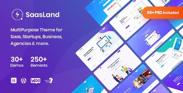 SaasLand v3.6.3 MultiPurpose WordPress Theme for Saas & Startup (Updated)