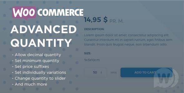 WooCommerce Advanced Quantity v3.0.5 WordPress Plugin