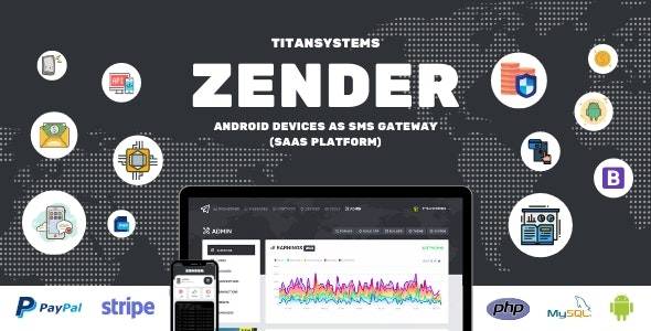 Zender Android Mobile Devices as SMS Gateway