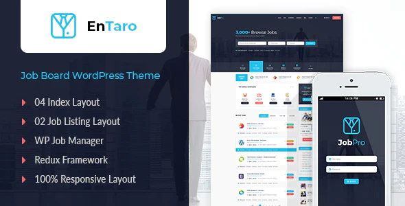 Entaro v3.28 – Job Portal WordPress Theme Download