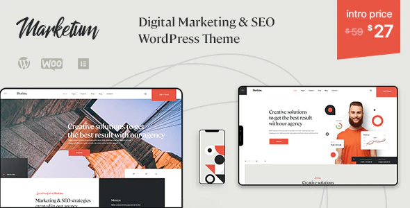 Marketum v1.6 Digital marketing & SEO WordPress Theme Download