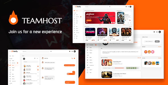 TeamHost – Gaming Community HTML Template Download