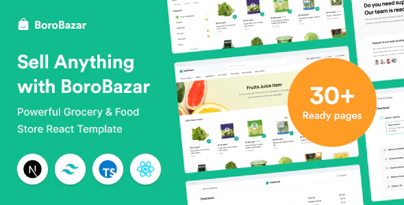 BoroBazar v1.0.3 – React Ecommerce Template with Grocery & Food Store Download