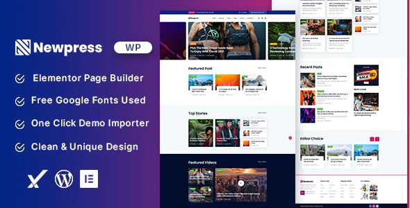 Newpress v1.0 – Blog Magazine WordPress Theme Download