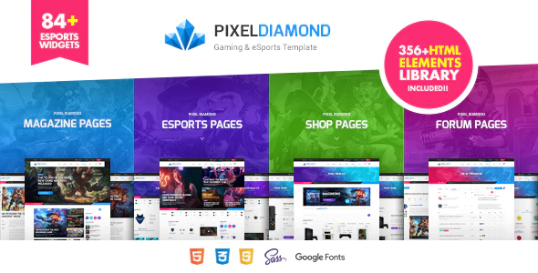 Pixel Diamond – HTML eSports Team, Sports Results & Gaming Magazine & Community