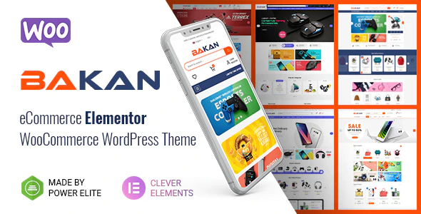 Bakan v1.4.2 eCommerce Elementor WooCommerce WordPress Theme Download