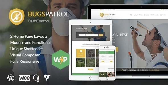 BugsPatrol v1.4.7.1 Pest & Insects Control Disinsection Services WordPress Theme Download