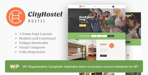 City Hostel v1.0.10 Travel & Hotel Booking WordPress Theme Download