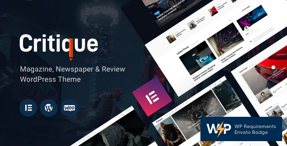 Critique v1.5.0 – Magazine Newspaper & Review WordPress Theme Download