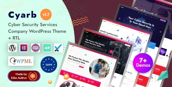 Cyarb v2.0 Cyber Security Services Company WordPress Theme Download