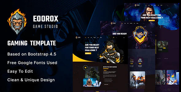 Eoorox – Gaming and eSports HTML5 Template Download