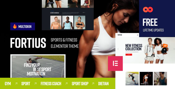 Fortius v2.3.0 – Sports & Fitness Elementor WordPress Theme Download (Updated)