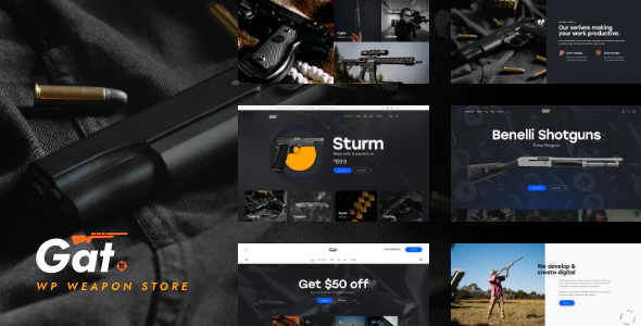 Gat v1.1.0 – Gun & Weapon Store WordPress Theme Download