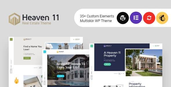 Heaven11 Property & Apartment Real Estate WordPress Theme