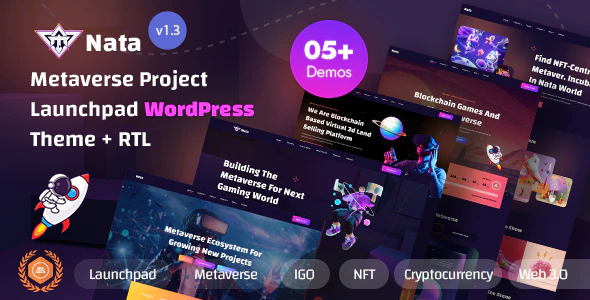 Nata – Metaverse Project Launchpad WordPress Theme v1.4.0 Download