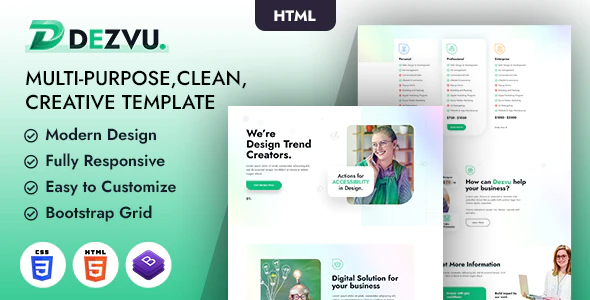 DezVu – Bring Your Vision to Life HTML Template Download