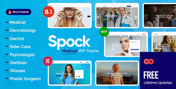 Spock v1.3 – Medical Elementor Multi-skin WordPress Theme Download