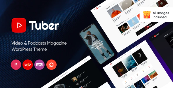 Tuber v1.3 – Video Blog & Podcast WordPress Theme Download