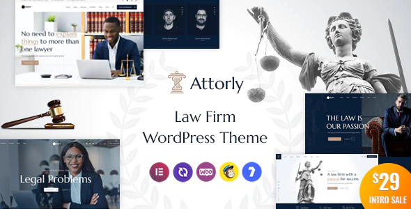 Attorly – Law Firm WordPress Theme v2.2 Download