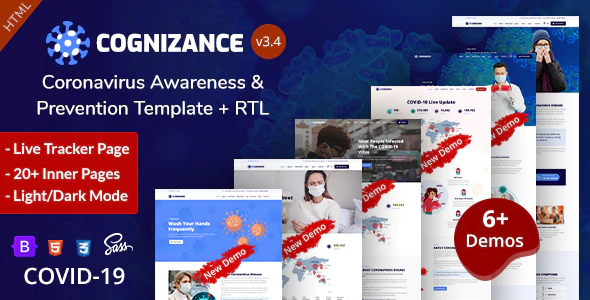 Cognizance – Medical Health & Corona Treatment Template Download