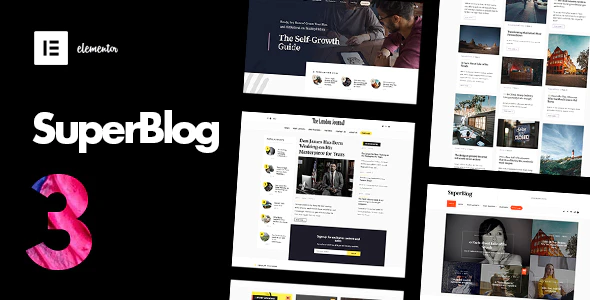 SuperBlog v3.6 Powerful Blog & Magazine WordPress Theme Download