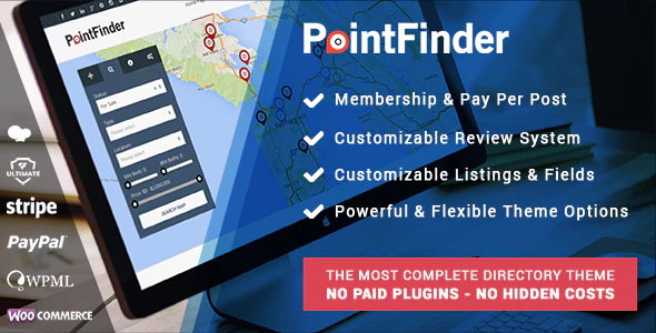 PointFinder v2.1.3.1 Directory & Listing WordPress Theme Download